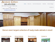Tablet Screenshot of absolutelycabinets.com